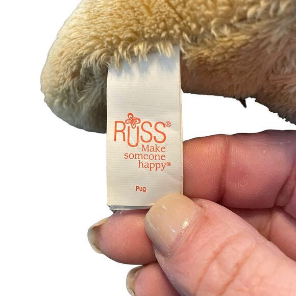 Yomiko Classics Plush Dog Russ Pug Pup Stuffed Animal Lot x2 Gift Realistic 17" - Picture 8 of 13